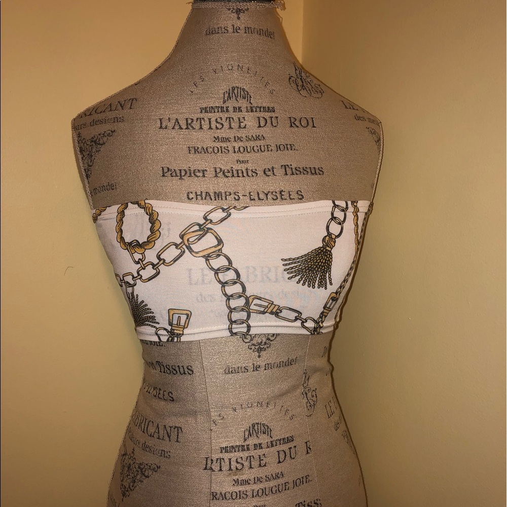 Misguided Strapless Crop top